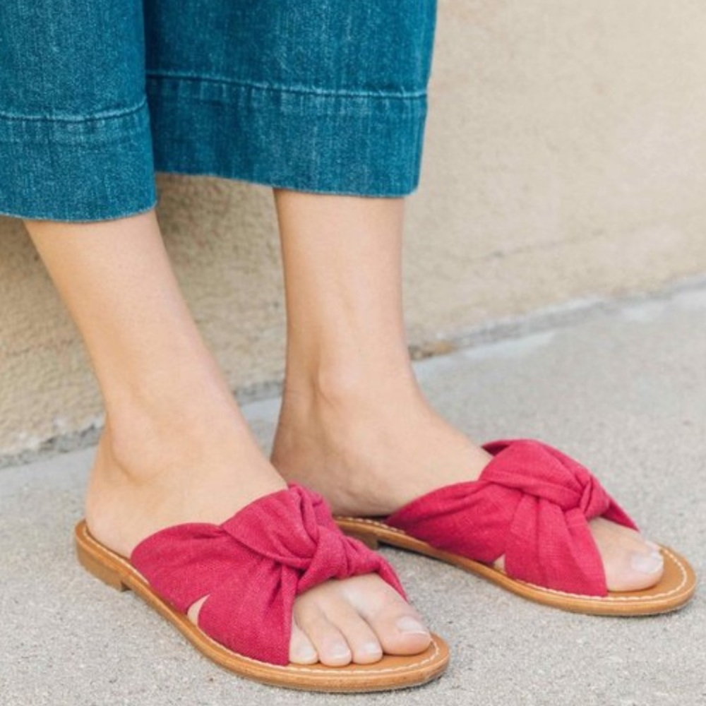 Anthropologie x Soludos Knotted Slide Sandals
